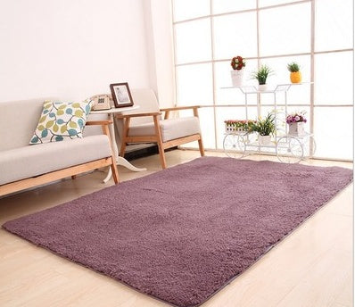 Living Room Rug Area Solid Carpet Fluffy Soft Home Decor White Plush Carpet Bedroom Carpet Kitchen Floor Mats White Rug Tapete - Novari