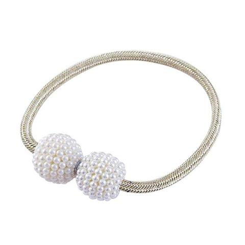 Magnetic Curtain Tiebacks Pearl Beads - Novari