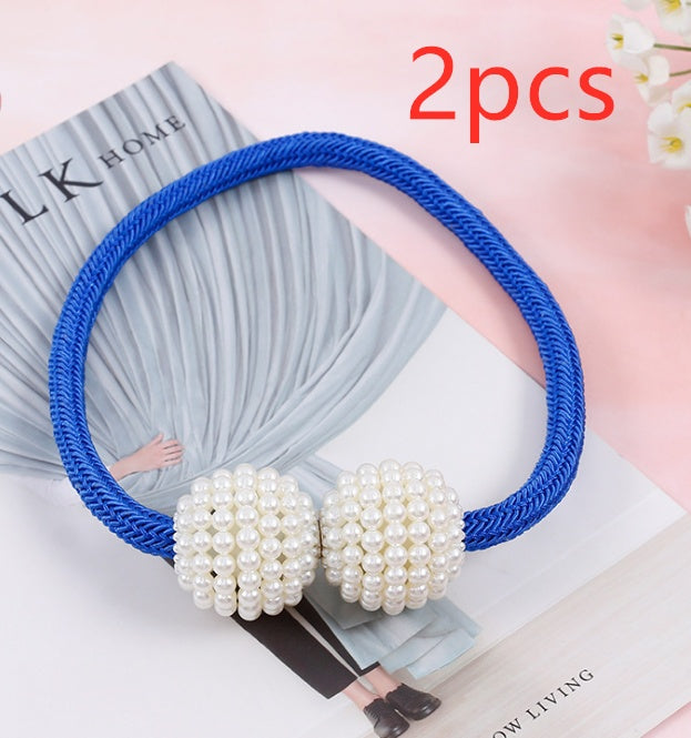 Magnetic Curtain Tiebacks Pearl Beads - Novari