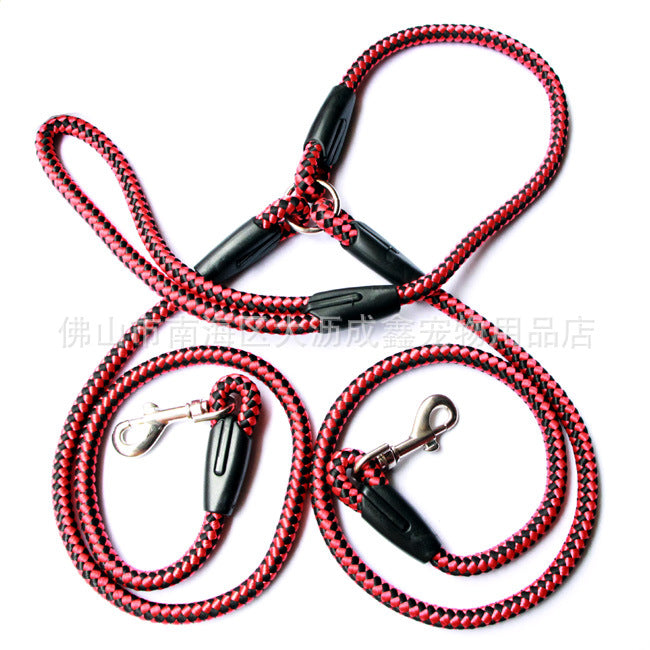 Double-Ended Dog Leash & Collar Set Novari