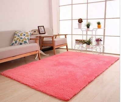 Living Room Rug Area Solid Carpet Fluffy Soft Home Decor White Plush Carpet Bedroom Carpet Kitchen Floor Mats White Rug Tapete - Novari