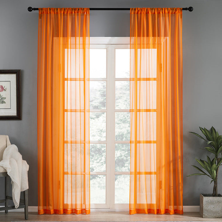 Modern And Simple Pure Color Cotton And Linen Window Screen - Novari