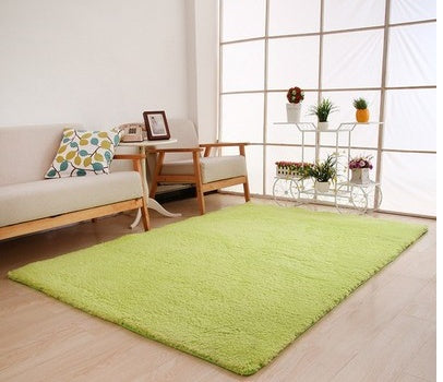 Living Room Rug Area Solid Carpet Fluffy Soft Home Decor White Plush Carpet Bedroom Carpet Kitchen Floor Mats White Rug Tapete - Novari
