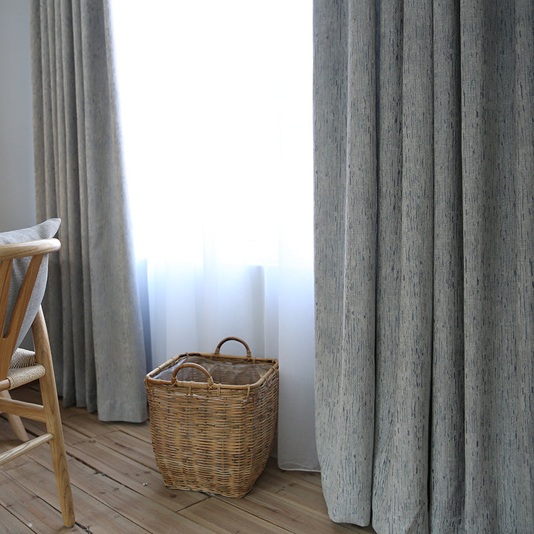 Solid color modern simple thick cotton curtain fabric - Novari