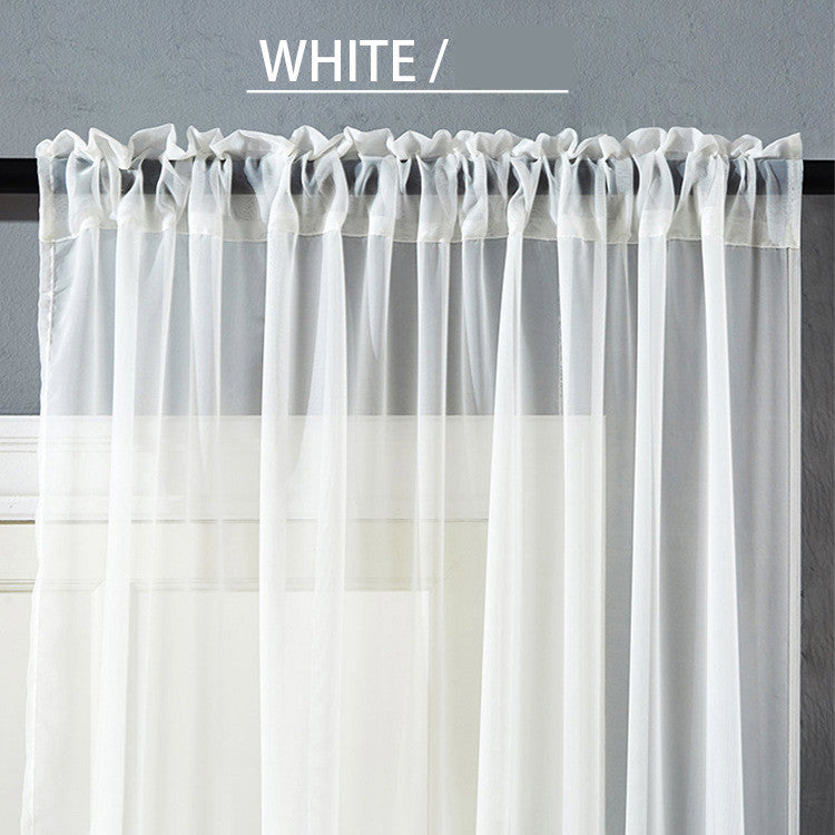 Modern And Simple Pure Color Cotton And Linen Window Screen - Novari