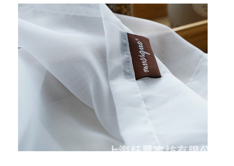 Modern And Simple Pure Color Cotton And Linen Window Screen - Novari