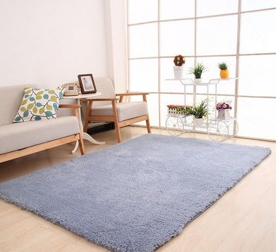 Living Room Rug Area Solid Carpet Fluffy Soft Home Decor White Plush Carpet Bedroom Carpet Kitchen Floor Mats White Rug Tapete - Novari