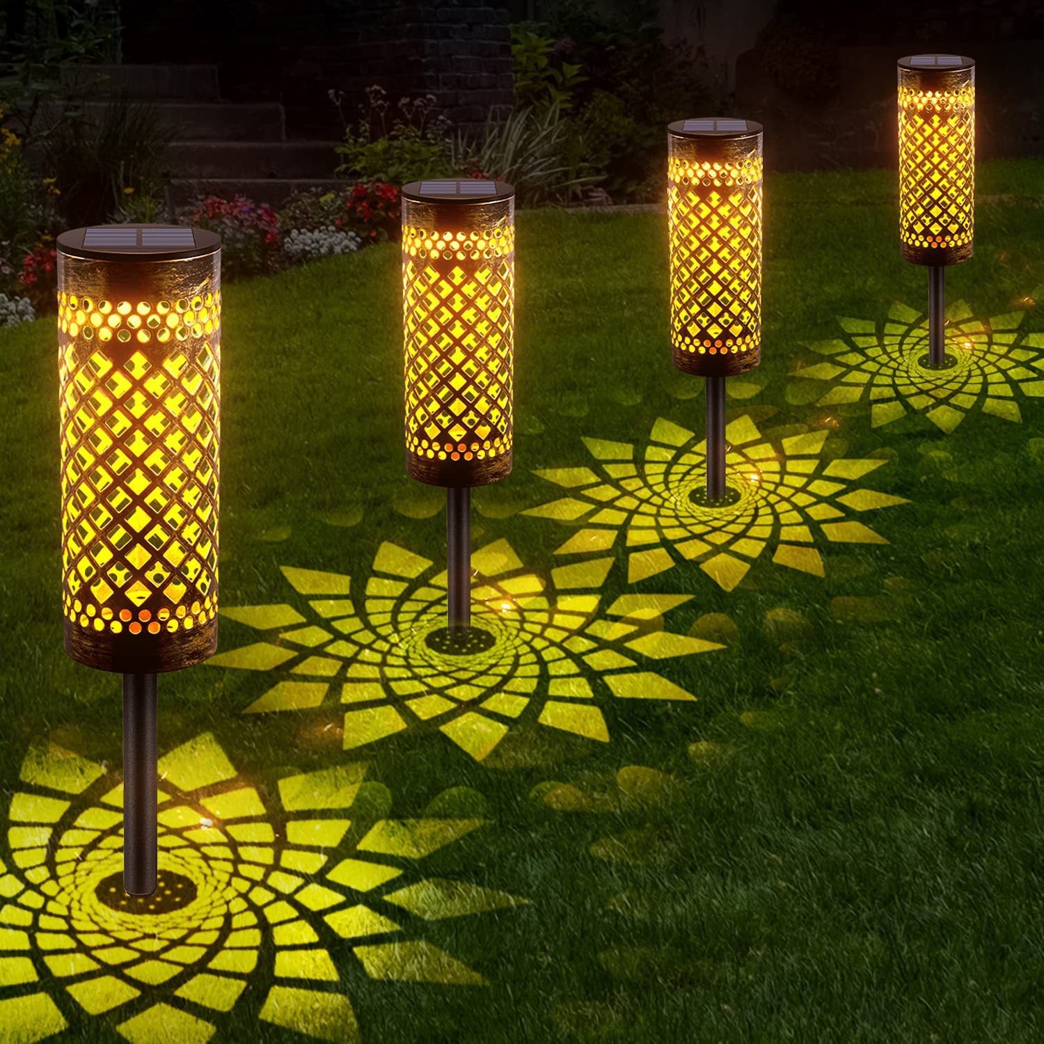 Metal Solar-powered Lawn Lamps Courtyard Decorative Waterproof - Novari